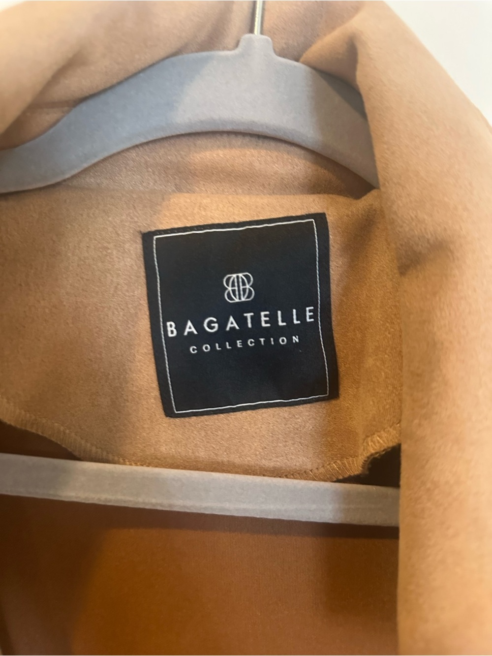 bagatelle Tan Suede-Style Moto Jacket - Picture 5 of 6